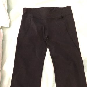 Lulu lemon black leggings (slit at bottom)